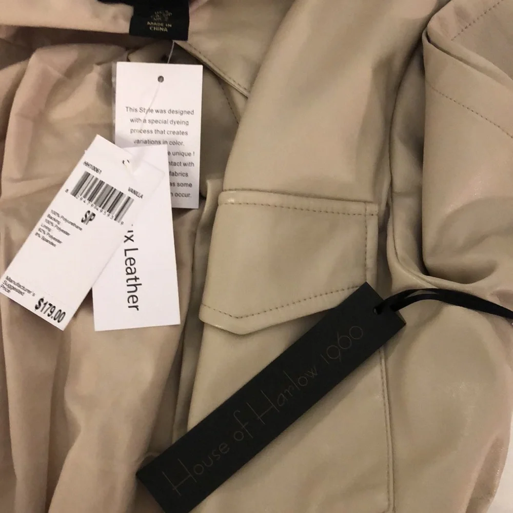 House of Harlow 1960 Faux Leather. Vanilla color. New with Tags - Picture 12 of 12